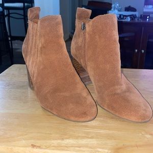 brown heeled booties